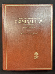 American Casebook Ser.: Cases and Materials on Criminal Law by Joshua…