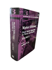 Market Efficiency Vol II Hardcover Book Dust jacket by Andrew W. Lo