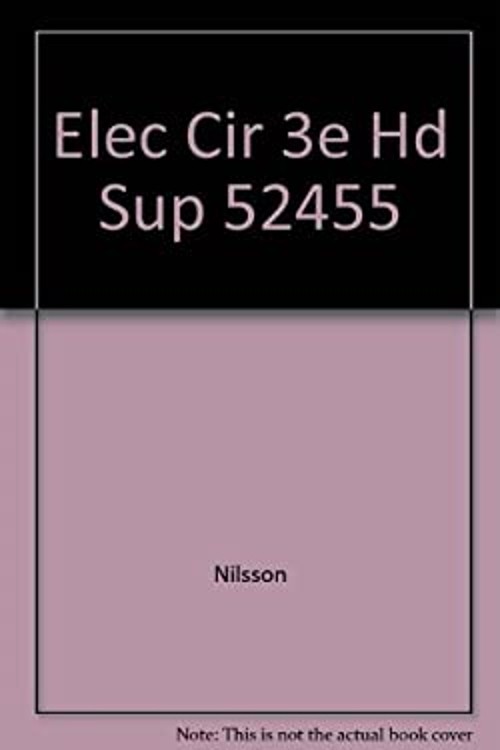 Electric Circuits Hardcover Nilsson