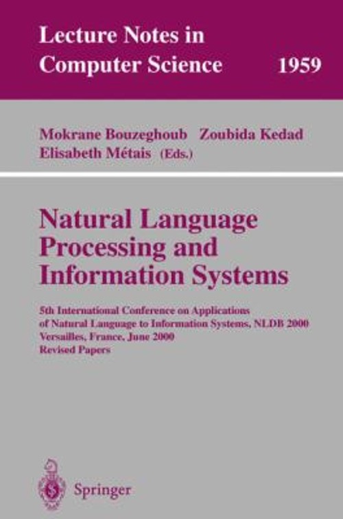Natural Language Processing and Information Systems : 5th Interna