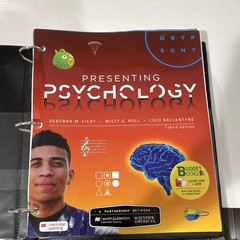Scientific American Presenting Psychology 3rd Ed Looseleaf 2022 Licht Hull