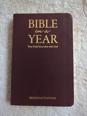 Bible in a Year: Leather Bound by Augustine Institute Revised Standard Version
