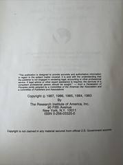 The RIA Federal Tax Course Individual Income Tax 1988 Edition