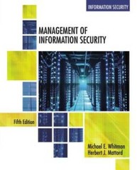 Management of Information Security – Paperback By Whitman, Michael E. – GOOD