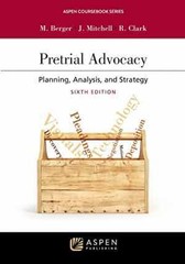 Pretrial Advocacy: Planning, Analysis, – Paperback, by Berger Marilyn J; – Good
