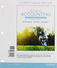 Horngren’s Accounting (11th Edition) by Miller-Nobles • Mattison • Matsumura