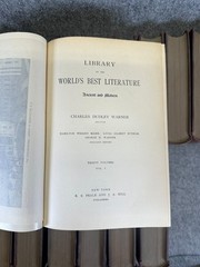Library of Ancient and Modern Literature 1896 Volumes 1 to 30 Complete Set
