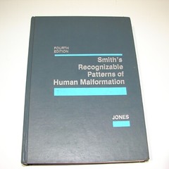 Smith’s Recognizable Patterns of Human Malformations medical book by Jones M.D.