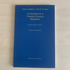 Introduction to Classical Mongolian by Kaare Gronbech, Harrassowitz Verlag Staff