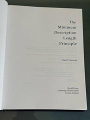 The Minimum Description Length Principle Adaptive Computation and Machine Learn