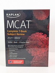 MCAT Kaplan Complete 7 Book Subject Review 2021-2022 Online Book, Practice Tests