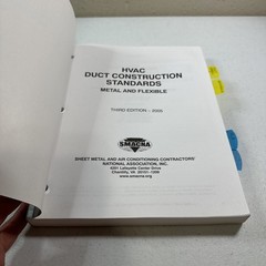 HVAC Duct Construction Standards – Metal & – Paperback, by Smacna – Good