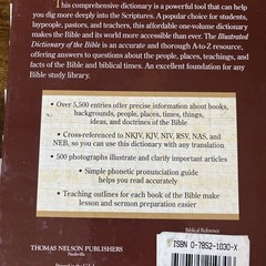 Thomas Nelson Illustrated Dictionary of the Bible Hardcover Study Resource