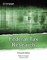 Federal Tax Research – Paperback, by Sawyers Roby; Gill Steven – Good