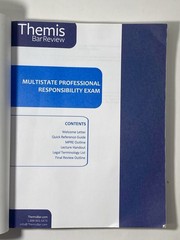 Themis Bar Review Lot 2 Law School Essentials First-Year Review 2020-2021 + MPRE