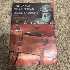 The Canon of American Legal Thought [Paperback] Kennedy Fischer
