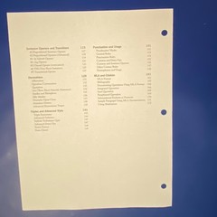 IEW Student Resource Packet Writing 1st Ed 2017, 3 Hole Punched