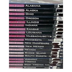 Set of 19 World Almanac Library of the States Hardcover Books 2002