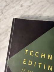 Technical Editing: An Introduction to Editing in the Workplace, Cunningham, Dona