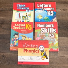 ABEKA K5 Workbook Lot of 5 Numbers Letters Think/Learn Review Lot Some Missing
