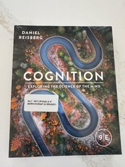 Cognition Exploring the Science of the Mind Reisberg 9th edition brand new