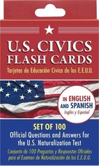 Bilingual Us Citizenship Flash Card Set (128 Official Citizenship Questi (Cards)