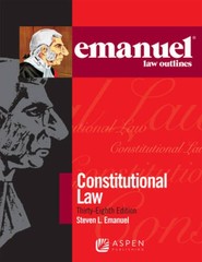 Emanuel Law Outlines for Constitutional Law – Paperback – GOOD