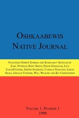 Treuer – Oshkaabewis Native Journal Vol. 1 No. 1 – New paperback or – X555z