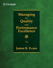 Managing For Quality And Performance Excellence by Evans, James, Like New Use…