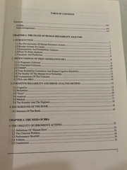 Cognitive Reliability and Error Analysis Method (CREAM) by E. Hollnagel; VG
