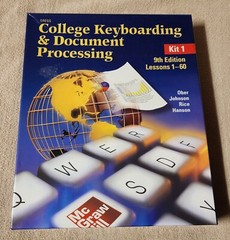 Gregg College Keyboarding and Document Processing 9th Edition Kit 1 Box Set MINT