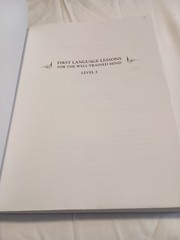 First Language Lessons For The Well-Trained Mind Level 3 Teacher’s Guide