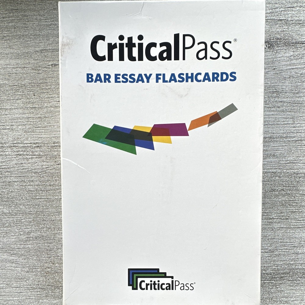 CriticalPass Bar Essay Flashcards Law Exam Preparation Study & Test Prep Set
