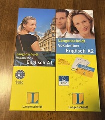 Langenscheidt Vokabelbox Englisch A1 & A2 Lot of 2 German English Flashcards