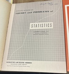 3 Schaum’s Outline Statistics(1961)Intermediate Accounting(1975) Chemistry(1980)