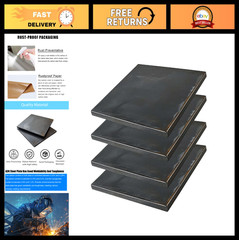 4″ x 4″ x 1/4″ Steel Plate – 4PCS Hot Rolled Metal Flat Sheet for Welding Projec