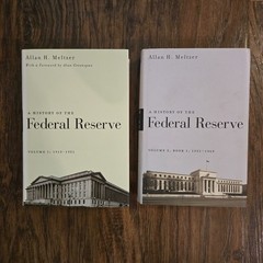 History of the Federal Reserve Volume 1 & 2 1913-1969 HC DJ Allan Meltzer