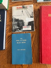 8 Construction and Millwright Books – Pipefitters Blue Book, Audel Millwrights
