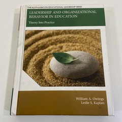 Leadership and Organizational Behavior in Education Theory 2012 HC Pearson GOOD