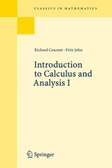 Introduction to Calculus and Analysis I – paperback Courant, Richard|John, F…