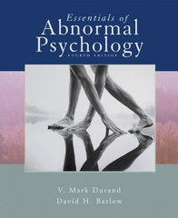 ESSENTIALS OF ABNORMAL PSYCHOLOGY By V. Mark Durand & David H. Barlow **Mint**