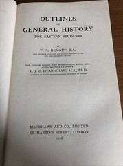 OUTLINES of GENERAL HISTORY for Eastern Students by RENOUF 1926