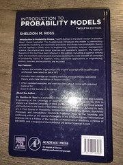 Introduction to Probability Models Sheldon M. Ross 2019 Hardcover 1st Printing