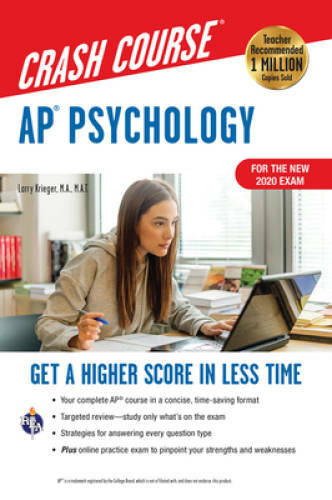 AP Psychology Crash Course, For the New 2020 Exam, Book Online (Advance – GOOD