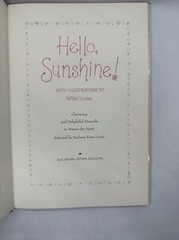 Hello, Sunshine (Hallmark Crown Editions) – Hardcover – GOOD 1972 Proverbs