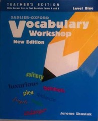 Vocabulary Workshop 2005 : Level Blue – Paperback, by Jerome Shostak – Very Good