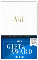 NIV Gift and Award Bible Red Letter Edition [White] by Not Available (2019,…