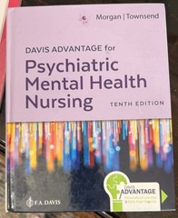 F.A. Davis Davis Advantage Psychiatric Mental Health Nursing 10th Ed Townsend