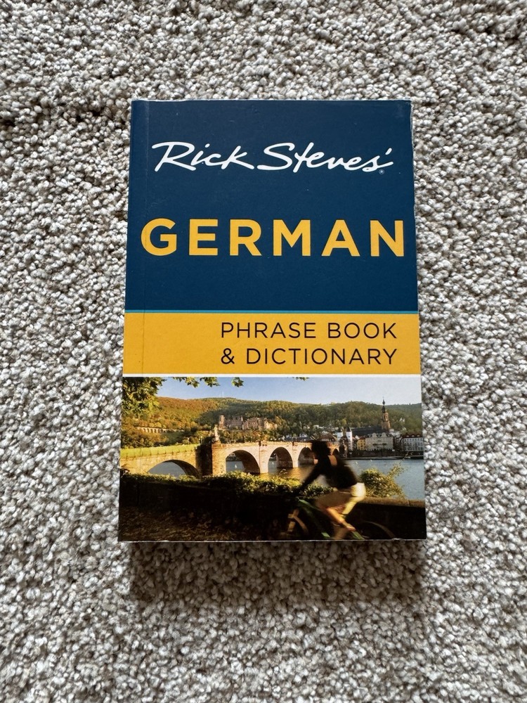 Rick Steves’ German Phrase Book and Dictionary – Paperback – Like New