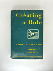 Creating a Role Stanislavski Hardcover 1983 Theatre Arts Books Dust Jacket VG